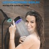 Hibbent Upgraded Metal Shower Head Holder with LED Display Thermometer,