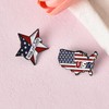 American Flag Brooches for Women Men USA 4th of July