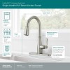 Peerless Brushed Nickel, Single Hole Kitchen Faucet, Stainless P7965LF-SS