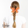 6 Inch Bow - Orange Polka