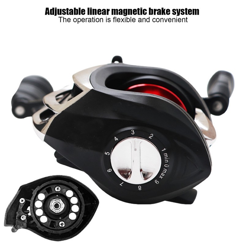 Fishing Line Wheel Reel All Metal Spool 17+1 Bearing Right