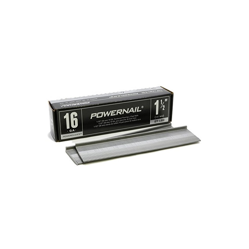 POWERNAIL 1-1/2 Inch x 16-Gauge Powercleats Hardwood Flooring Nails (1000-Pack)