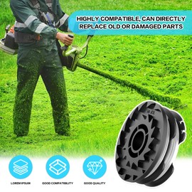 MUFUSHAN Pack of 4 thread spool suitable for Parkside cordless grass trimmer PRTA 20-Li (A1, B2, C3, D3), PRT 550 (A1, A2, A3, A5, B6)
