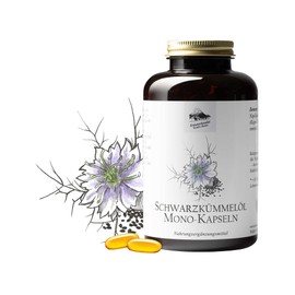 Kräuterhandel Sankt Anton KRÄUTERHANDEL SANKT ANTON - 400 Schwarzkümmelöl Kapseln - 1000 mg Tagesdosis kaltgepresstes Schwarzkümmelöl - Hochdosiert - Vitamin E - Deutsche Premium Qualität