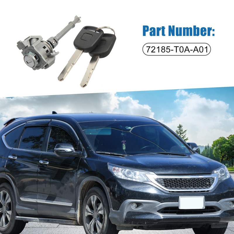 A ABSOPRO Driver Side Door Lock Cylinder Set Kit with