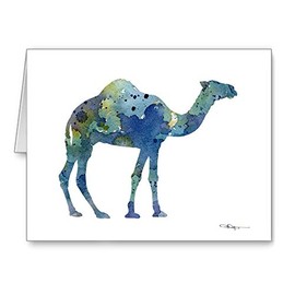 DJ Rogers Fine Art Camel - Set of 10 Wildlife Note Cards With Envelopes