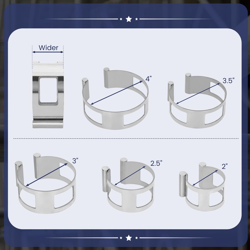 Upgraded Heavy-Duty Exhaust Tacking Band Set (5PCS) - 304 Stainless