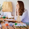FORYNXHWIN 6Pcs Mini Canvas Easel Set, Wooden Mini Easel, Canvas