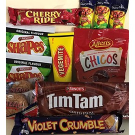 Best of Australia - Tim Tam, Vegemite, Caramello Koala, Chicos, Cherry Ripe, Violet Crumble and a selection of Aussie Biscuits