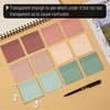 Mr. Pen- Transparent Sticky Notes, 3”x3”, Boho Colors, 12 Pads,