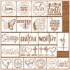 Travone 21Pcs Christian Stencils for Painting on Wood Reusable Motivational