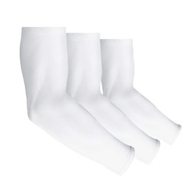 Kimasha UV Sun Protection Arm Sleeves for Men & Women,Cooling UPF 50 Arm Cover for Baseball,Cycling,Basketball (White-3 Pairs)