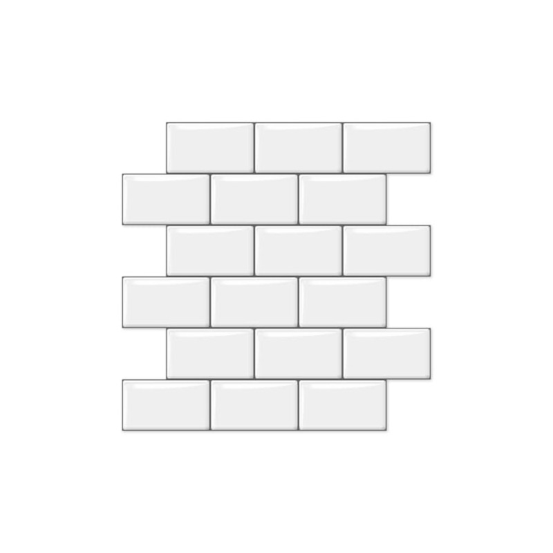 10 Sheets Thicker Design Peel and Stick Backsplash, Peel and