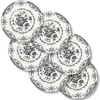 HomeElves Salad Plates, 8.5 Inch Ceramic Plates Set of 6,