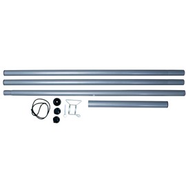 Awning Steel Pole Set 8.2FT High 5tlg. Mast