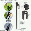 Heavy Duty Tent Stake 12 Inch 4 Pack with Camp