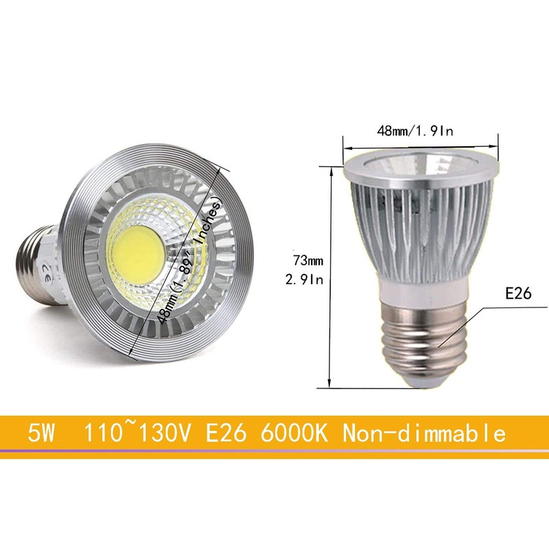 CTKcom 5 watt HR16 LED COB Spotlight Bulb(4 Pack)- LED