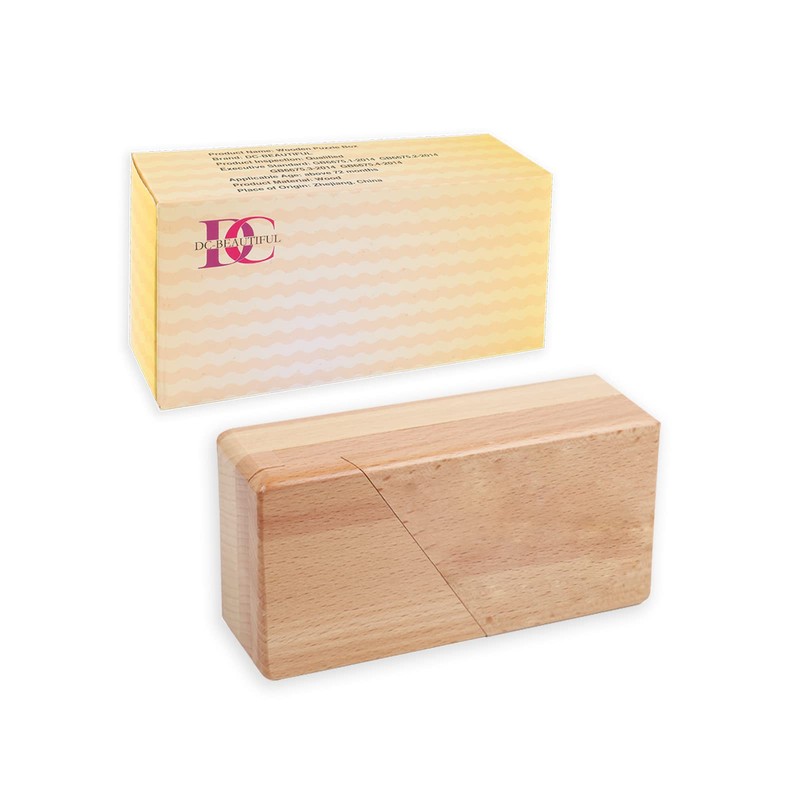 DC-BEAUTIFUL Impossible Puzzle Box 3D Brain Teaser Toy, Original Color