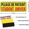 PSL Reflective Student Driver Magnetic Car Sign - Please Be
