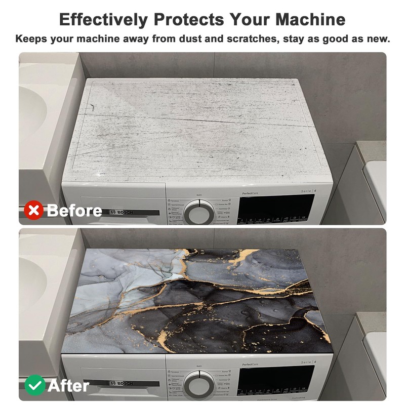 REESTBOO Washer and Dryer Top Protector Mat, Absorbent Anti-Slip Washer