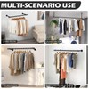 2 Pack Clothes Rack for Hanging Clothes, Heavy Duty Round