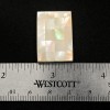River Clam Blocking Rectangle Bead 26mm x 18mm White Pearl