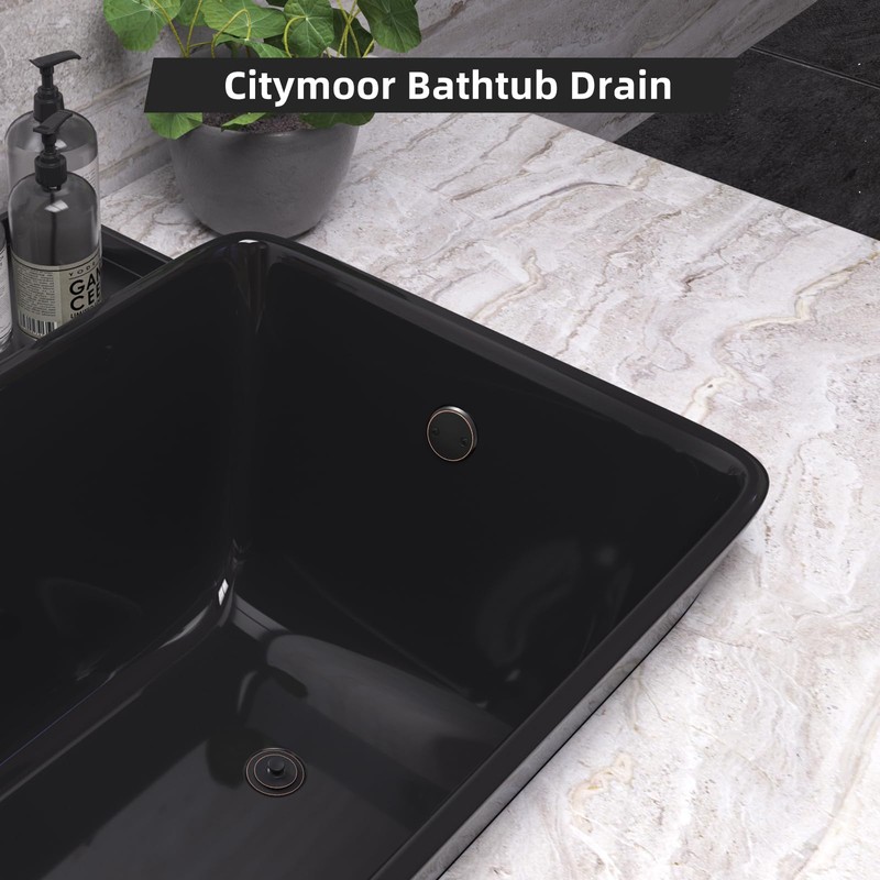 Oil Rubbed Bronze Tub Drain Trim Set Conversion Kit Assembly，All