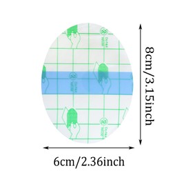 PPhtony Waterproof Ear Stickers 50Pcs Disposable Large Ear Patches Ear Protectors Cover with Cotton Plug for Women Men Swimming Shower Surfing Snorkeling Water Sports (50)