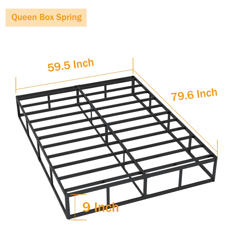 SHLAND Queen Box Spring 9 Inch Box Spring for Queen