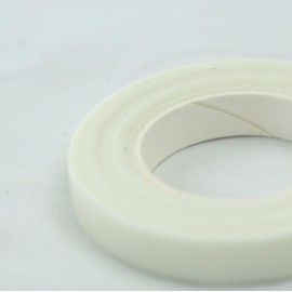 FLOWERS FOR LOVE Florist Tape, 12mm Wide, Waterproof Crepe Paper, 27M Roll: (White, 1 Pack)