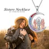 Lonyinlg 925 Sterling Silver Sister Necklace Always My Sister Forever