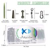 105pcs Carp Fishing Accessories Kit Helicopter Rigs Tackle with Anti-Tangle