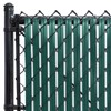 Chain-Link Fence Blade Slats with Bottom Lock (6-ft, Green)