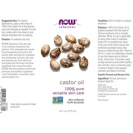 Now solutions Aceite de Ricino 16 oz Castor oil