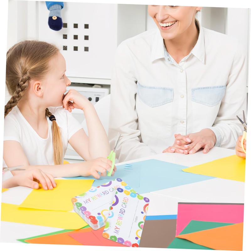 Ciieeo Multifunctional Punch Cards 100 Sheets Paper Punch Cards for