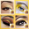 Punk Gold Glitter Eyeshadow 9 Colors, Eye Shadow Palette, Yellow