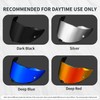 PSLER R2R Helmet Tinted Visor R2R Pinlock-Ready Face Shield Replacement