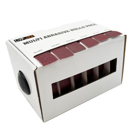 LYFJXX Emery Cloth Roll, 6 Grits Abrasive Sand Paper Roll for Woodworking, 80 150 240 320 400 600 Grit Sandpaper for Metal, Each Roll 8 Meters