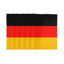 Protective Table placemats (6 Pieces), Table mats 12x18 inches, Hotel, Home, Banquet Table Decoration Germany Flag Pictures