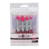 MODA Mini Pink Glitter Eye 5pc Makeup Brush Kit –