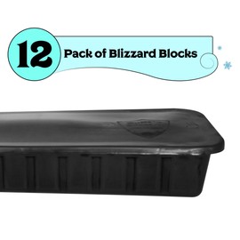 Buffalo Blizzard Blocks 12 Pack | Secures Winter Pool Cover to Oval or Rectangle Swimming Pools with Ultra Strong Water Blocks | High-Density Black Polyethylene Material