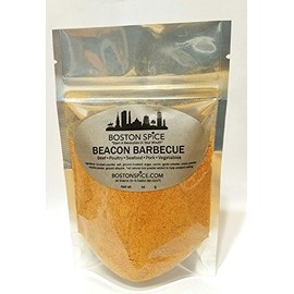 Boston Spice Beacon Barbecue HANDMADE Gourmet BBQ Seasoning Blend Rub for Beef Poultry Steak Chicken Seafood Fish Pork Ribs Vegetables Smoker Grilling Baking Bake Roast (Approx. 1/4 Cup of Spice)