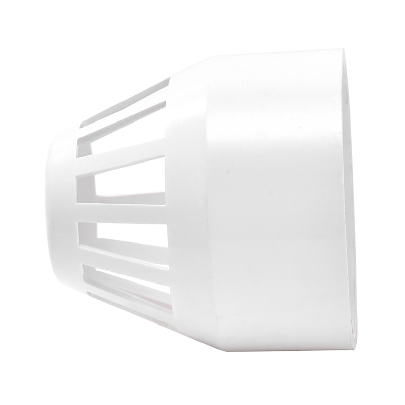 4in.PVC DWV Termination Vent Pipe End Cap Cover Grate Coupling