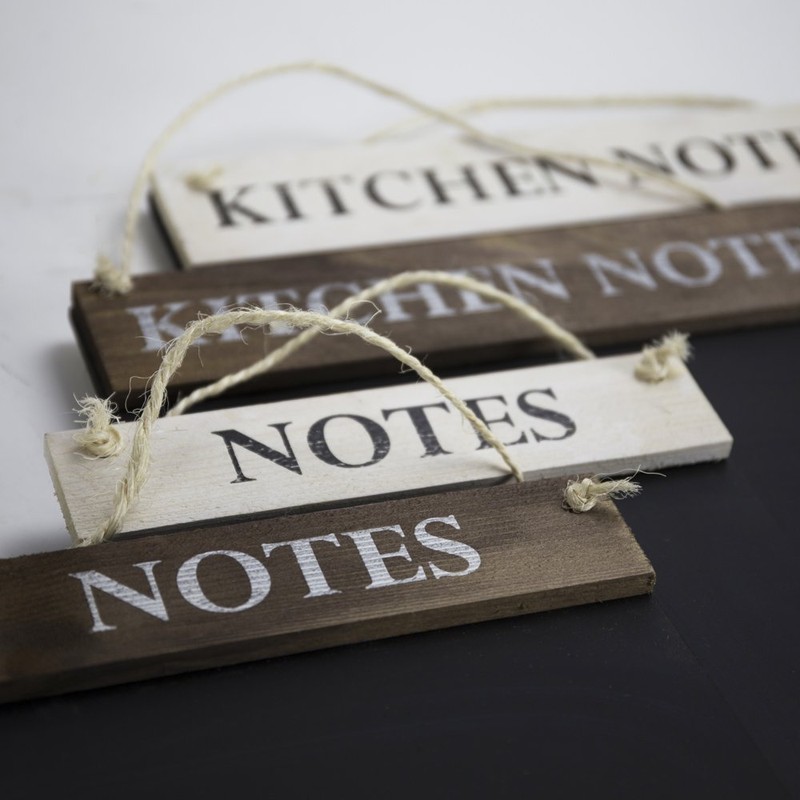 Chalkboards UK WC644RB Kitchen Notes Chalkboard, Wood, Rustic Brown,A4 (21