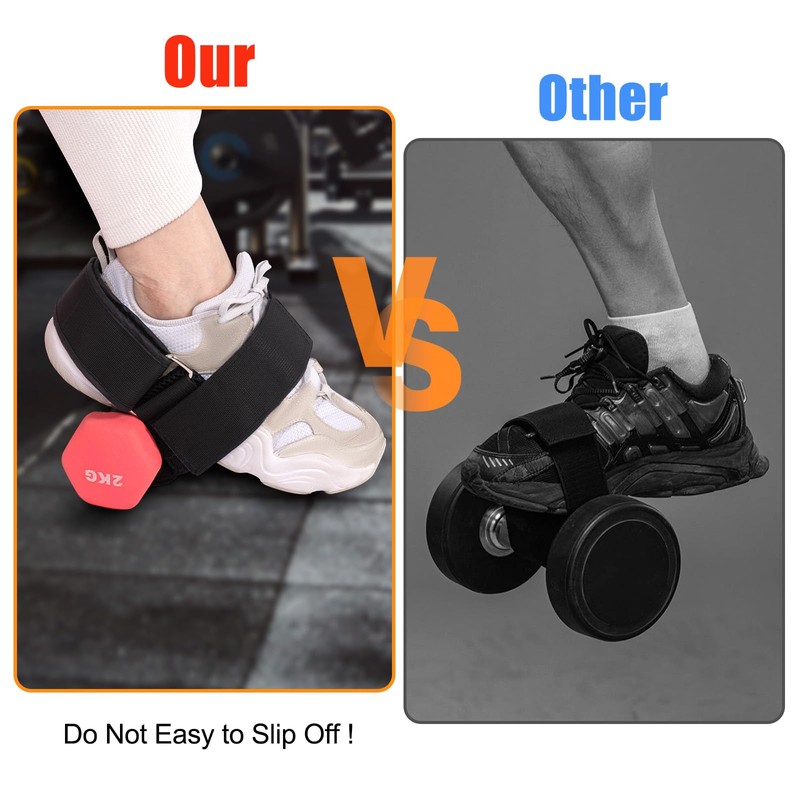 Cretosou 2PCS Tibialis Trainer Dumbbell Foot Attachment, Adjustable Ankle Weights
