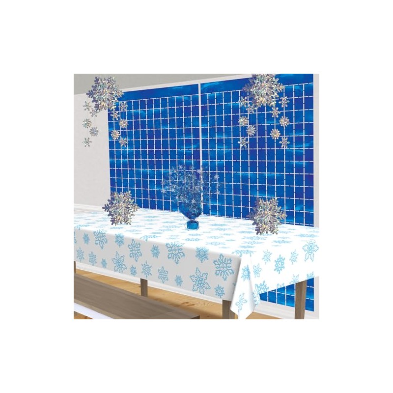 Beistle Snowflake Plastic Tablecover