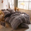 XeGe Plush Shaggy Duvet Cover, Luxury Ultra Soft Velvet Fuzzy