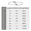 PATIKIL 100pcs 25kg Stainless Steel Swivel Slide Ring Duo Lock
