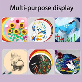 20 Pcs Round Cardboard Paper 15cm Circle Paper Double Sided Round Cardstock for DIY Arts and Crafts, Gold