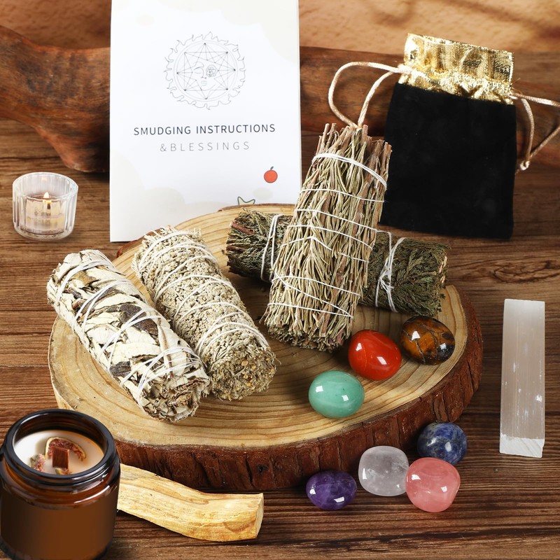 Sage Smudge Kit for Home Cleansing - Stress Relief Sage